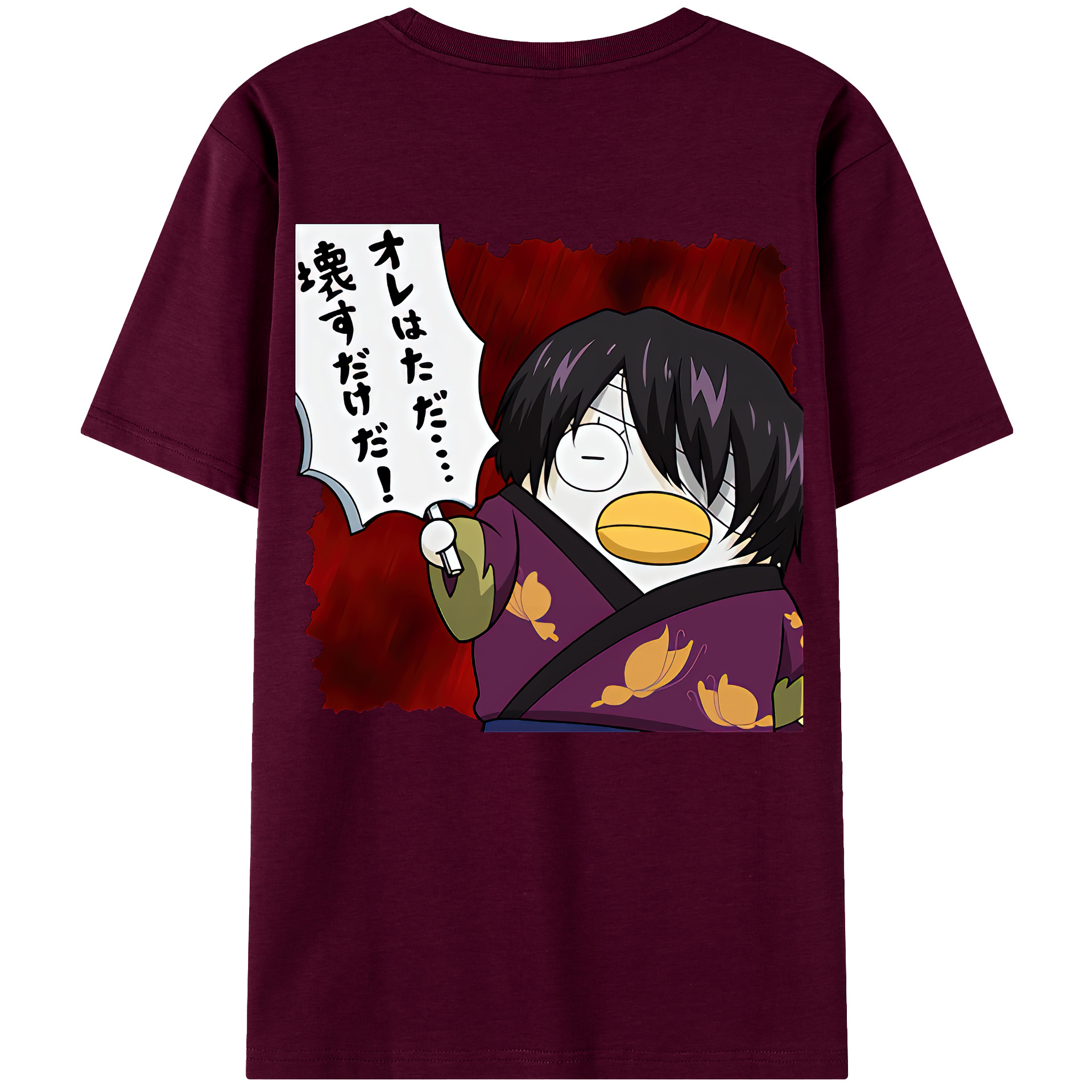 （画像用） ぎんたま 坂田銀時（さかたぎんとき） 神楽 志村新八（しむら しんぱち） GINTAMA Sakata Gintoki Kagura Shimura Shinpachi レディース半袖Tシャツ(バックプリント)